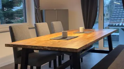 Ein Sitzbereich in der Unterkunft Strandnahe Ferienwohnung Nordsee Oase Whg. 1