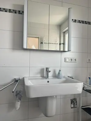 Ein Badezimmer in der Unterkunft Düne 1, Ferienwohnung 9