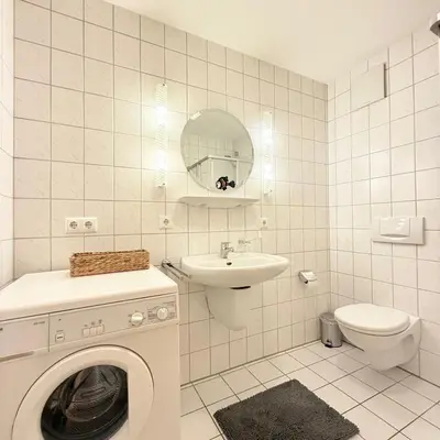 Ein Badezimmer in der Unterkunft Voßhörn 22a