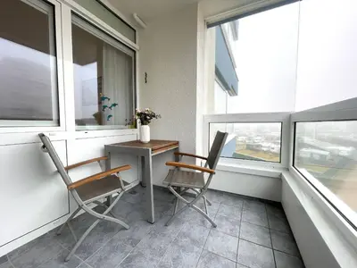 Ein Balkon oder eine Terrasse in der Unterkunft Frische Brise FeWo 03.09