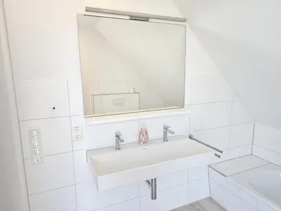 Ein Badezimmer in der Unterkunft Ferienhaus im Angerdorf