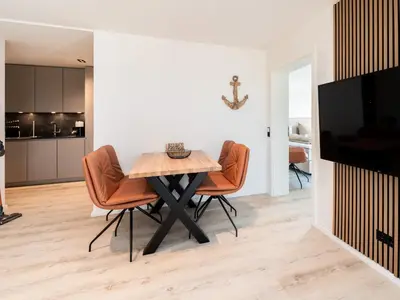 Küche/Küchenzeile in der Unterkunft Inseltörn Wohnung 10