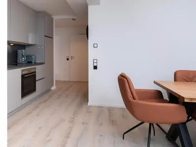 Küche/Küchenzeile in der Unterkunft Inseltörn Wohnung 3
