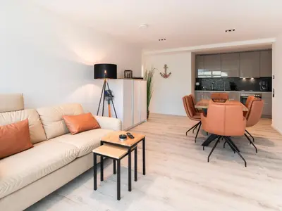 Ein Sitzbereich in der Unterkunft Inseltörn Wohnung 3