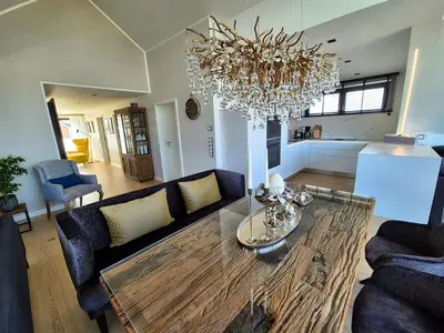 Ein Sitzbereich in der Unterkunft Inseltörn Penthouse