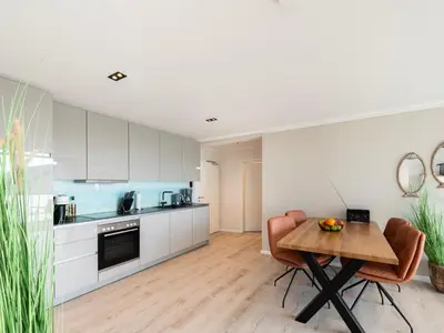 Küche/Küchenzeile in der Unterkunft Inseltörn Wohnung 5