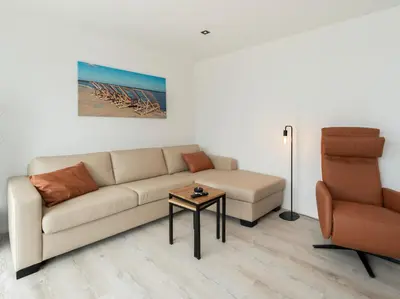 Ein Sitzbereich in der Unterkunft Inseltörn Wohnung 5