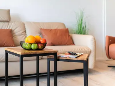 Ein Sitzbereich in der Unterkunft Inseltörn Wohnung 1