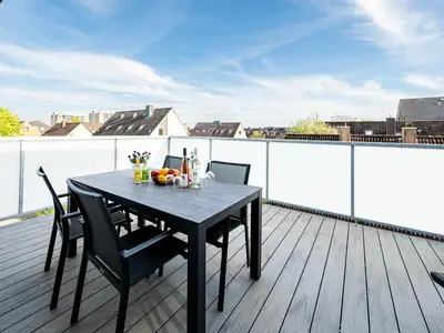 Ein Balkon oder eine Terrasse in der Unterkunft Inseltörn Wohnung 11