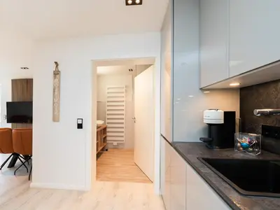 Küche/Küchenzeile in der Unterkunft Inseltörn Wohnung 11