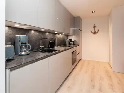 Küche/Küchenzeile in der Unterkunft Inseltörn Wohnung 4
