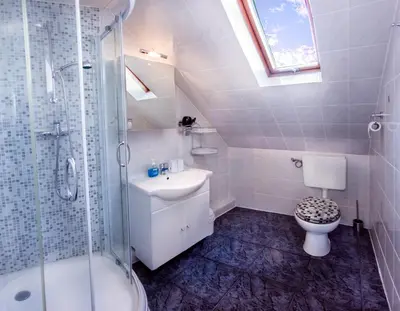 Ein Badezimmer in der Unterkunft Ferienwohnung Gooß