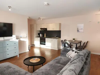 Küche/Küchenzeile in der Unterkunft Haus Köhler Wohnung 1