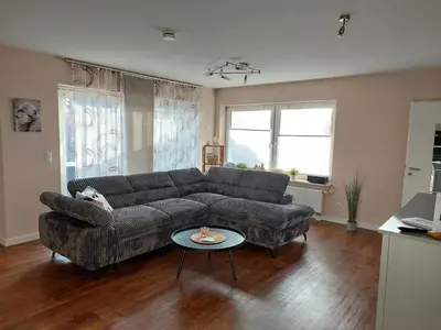 Ein Sitzbereich in der Unterkunft Haus Köhler Wohnung 1