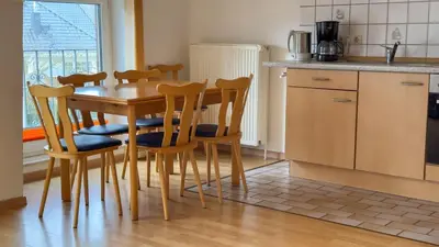 Küche/Küchenzeile in der Unterkunft Kamps Schillingshof 2