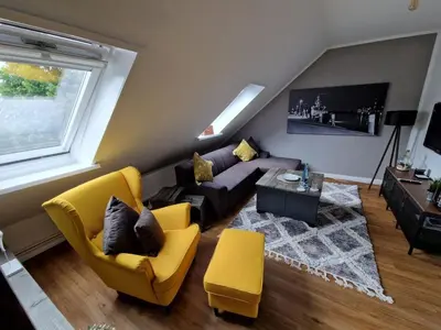 Ein Sitzbereich in der Unterkunft ToNi´s Ankerplatz Comfortable holiday residence
