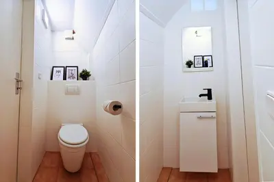 Ein Badezimmer in der Unterkunft SHINYHOMEZ - Familienfreundliche Ferienwohnung in Geestland am Wattenmeer mit Terrasse, Küche und WLAN