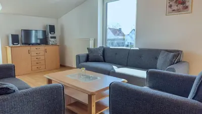Ein Sitzbereich in der Unterkunft Schilingshof WHG 3