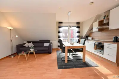 Küche/Küchenzeile in der Unterkunft Frische Duhner Brise