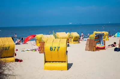 Ein Strand an oder in der Nähe der Ferienwohnung