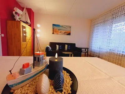 Ein Bett oder Betten in einem Zimmer der Unterkunft Ferienwohnung Seelenbrise