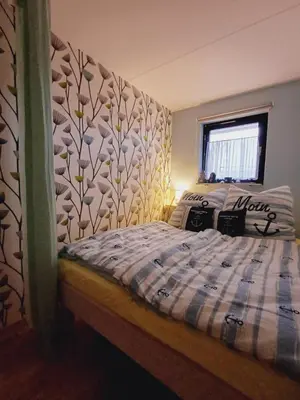 Ein Bett oder Betten in einem Zimmer der Unterkunft Ferienwohnung Seelenbrise