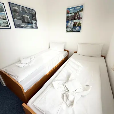 Ein Bett oder Betten in einem Zimmer der Unterkunft Voßhörn 3 Wohnung 2