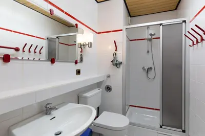 Ein Badezimmer in der Unterkunft Haus Vogelsand, App 301