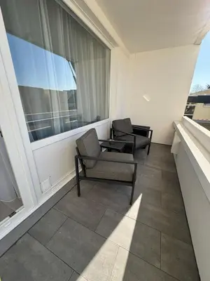 Ein Sitzbereich in der Unterkunft Atlantic 003- Exclusive Ferienwohnung mit Pool, Sauna und Fitnessbereich im Haus