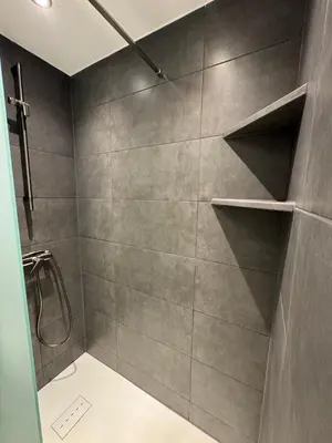 Ein Badezimmer in der Unterkunft Atlantic 003- Exclusive Ferienwohnung mit Pool, Sauna und Fitnessbereich im Haus