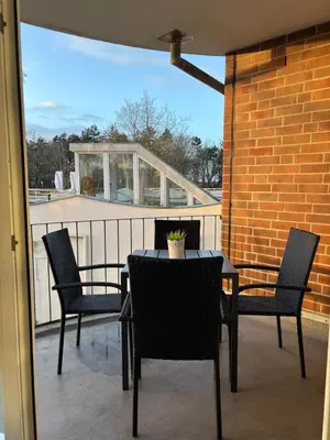 Ein Balkon oder eine Terrasse in der Unterkunft Haus Hohe Worth, Apartment 110