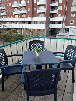 Ein Balkon oder eine Terrasse in der Unterkunft Haus Pavillon, Ferienwohnung 13
