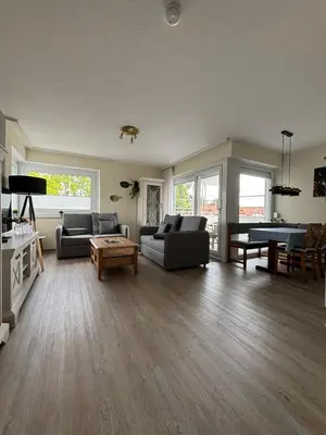 Ein Sitzbereich in der Unterkunft Haus Poseidon, Apartment POS15