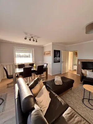 Ein Sitzbereich in der Unterkunft Haus Poseidon, Ferienwohnung POS20