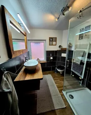 TV/Unterhaltungsangebot in der Unterkunft Ferienwohnung Barlter Mühle mit Sauna und Terrasse