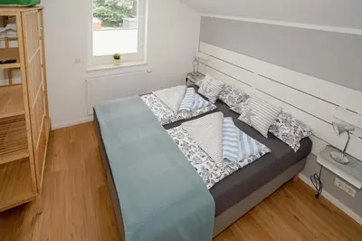 Ein Bett oder Betten in einem Zimmer der Unterkunft Nordseeliebe