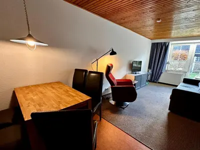 Ein Sitzbereich in der Unterkunft Watt´n Drööm