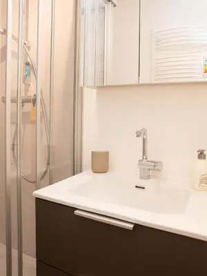 Ein Badezimmer in der Unterkunft Büsum Ahoi inkl Wellness-SPA im Meerzeit