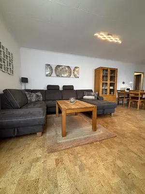 Ein Sitzbereich in der Unterkunft Haus Poseidon, Apartment POS34