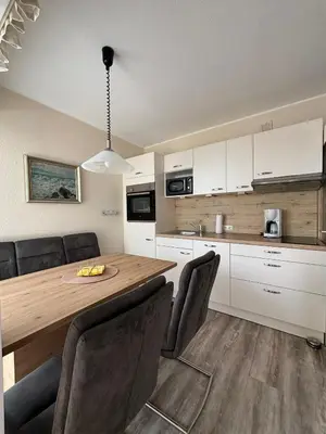 Küche/Küchenzeile in der Unterkunft Haus Poseidon, Apartment POS35