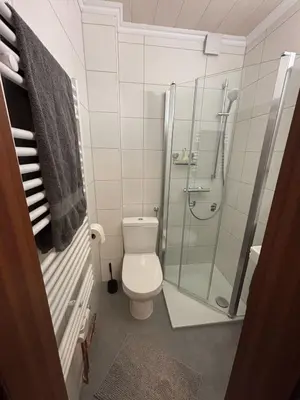 Ein Badezimmer in der Unterkunft Apartment 2 - Haus Heinke am Deich
