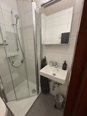 Ein Badezimmer in der Unterkunft Apartment 2 - Haus Heinke am Deich