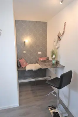 Ein Sitzbereich in der Unterkunft Haus Kaiser Ferienwohnung 7 Deichblick