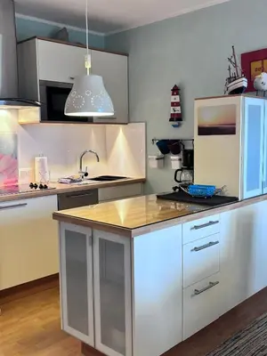 Küche/Küchenzeile in der Unterkunft Haus Poseidon, Apartment POS07