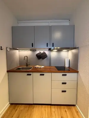Küche/Küchenzeile in der Unterkunft Haus Poseidon, Ferienwohnung POS33