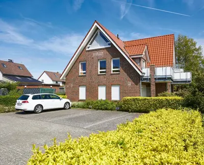Das Gebäude in dem sich die Ferienwohnung befindet