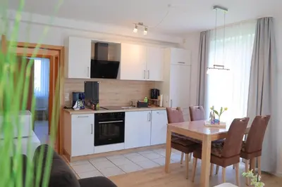 Küche/Küchenzeile in der Unterkunft Ferienwohnung Cordes
