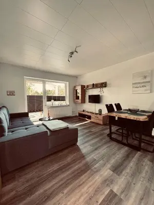 Küche/Küchenzeile in der Unterkunft Apartment 1 - Haus Heinke am Deich