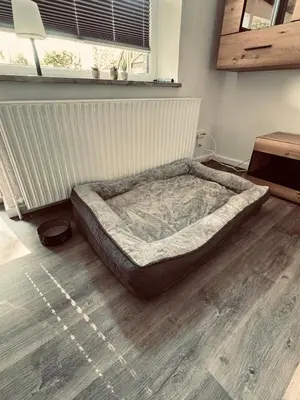 Ein Sitzbereich in der Unterkunft Apartment 1 - Haus Heinke am Deich