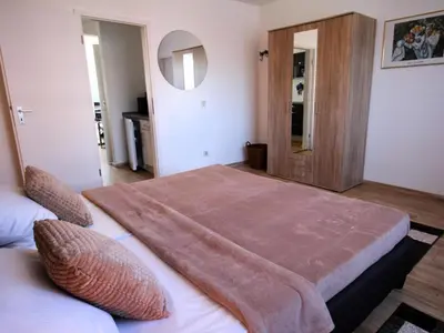 Ein Bett oder Betten in einem Zimmer der Unterkunft Haus Vogelsand